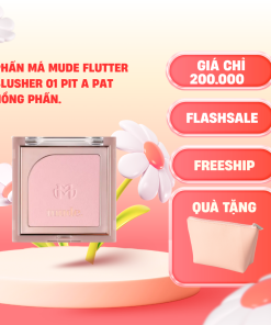 Phấn Má Mude Flutter Blusher 01 Pit A Pat - Hồng Phấn.